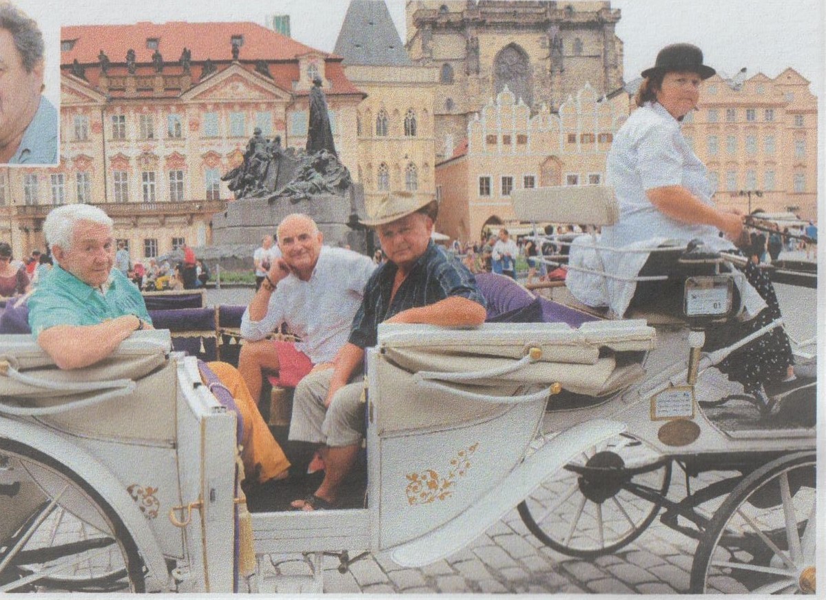 Jiří Krampol, Miloš Schmiedberger a Josef Kočovský - narozeninová projížďka oslavenců :)